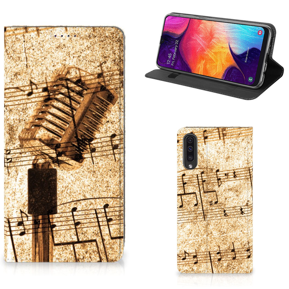 Samsung Galaxy A50 Stand Case Bladmuziek