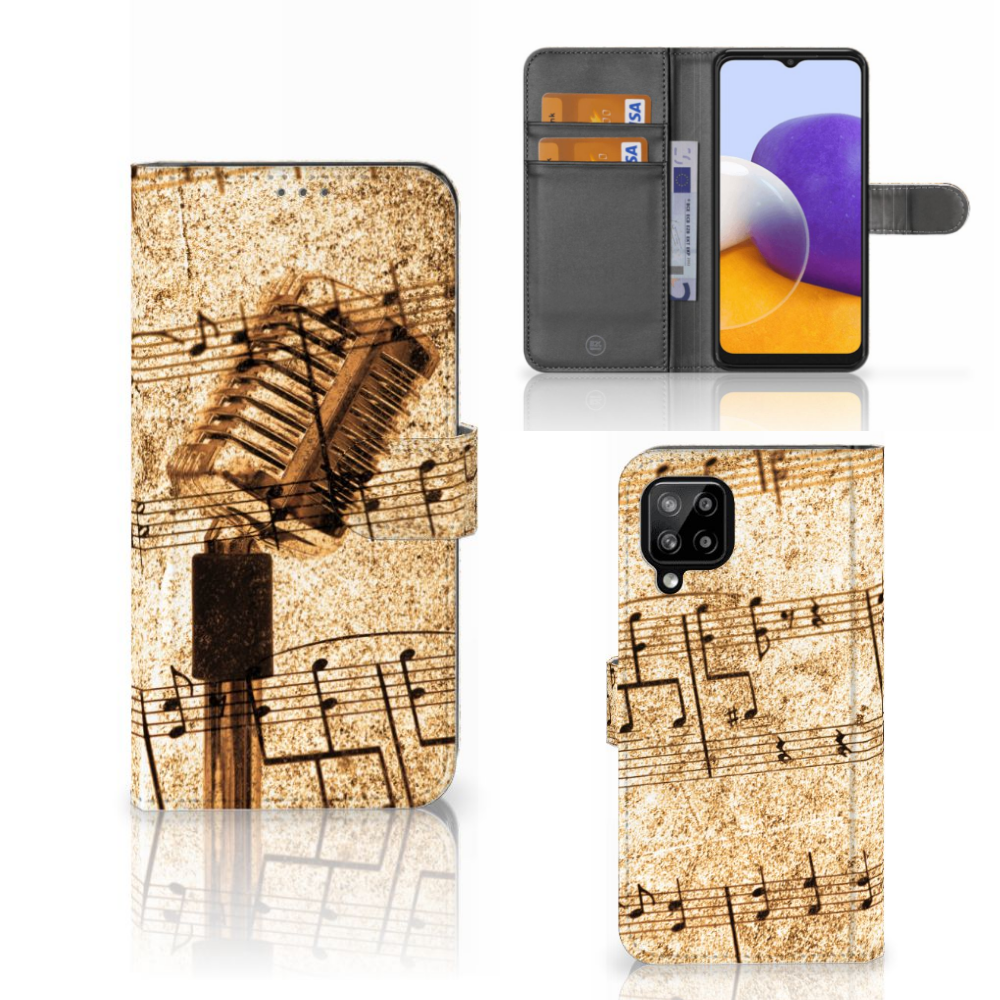 Samsung Galaxy A22 4G | M22 Telefoonhoesje met foto Bladmuziek