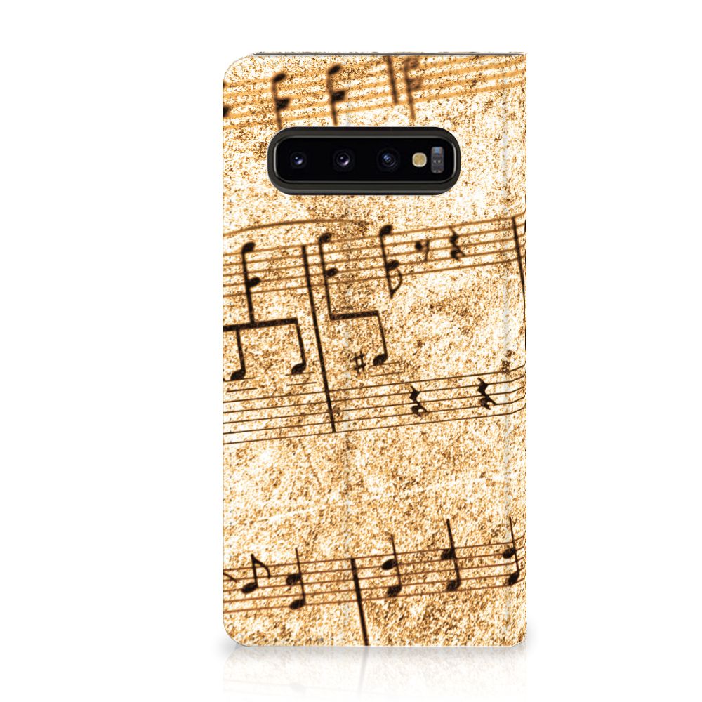 Samsung Galaxy S10 Stand Case Bladmuziek
