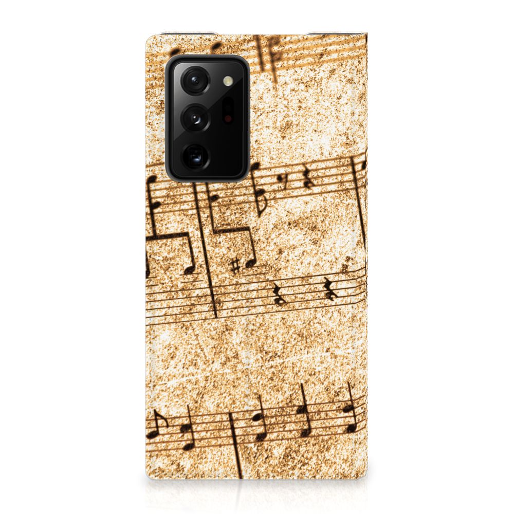 Samsung Galaxy Note 20 Ultra Stand Case Bladmuziek