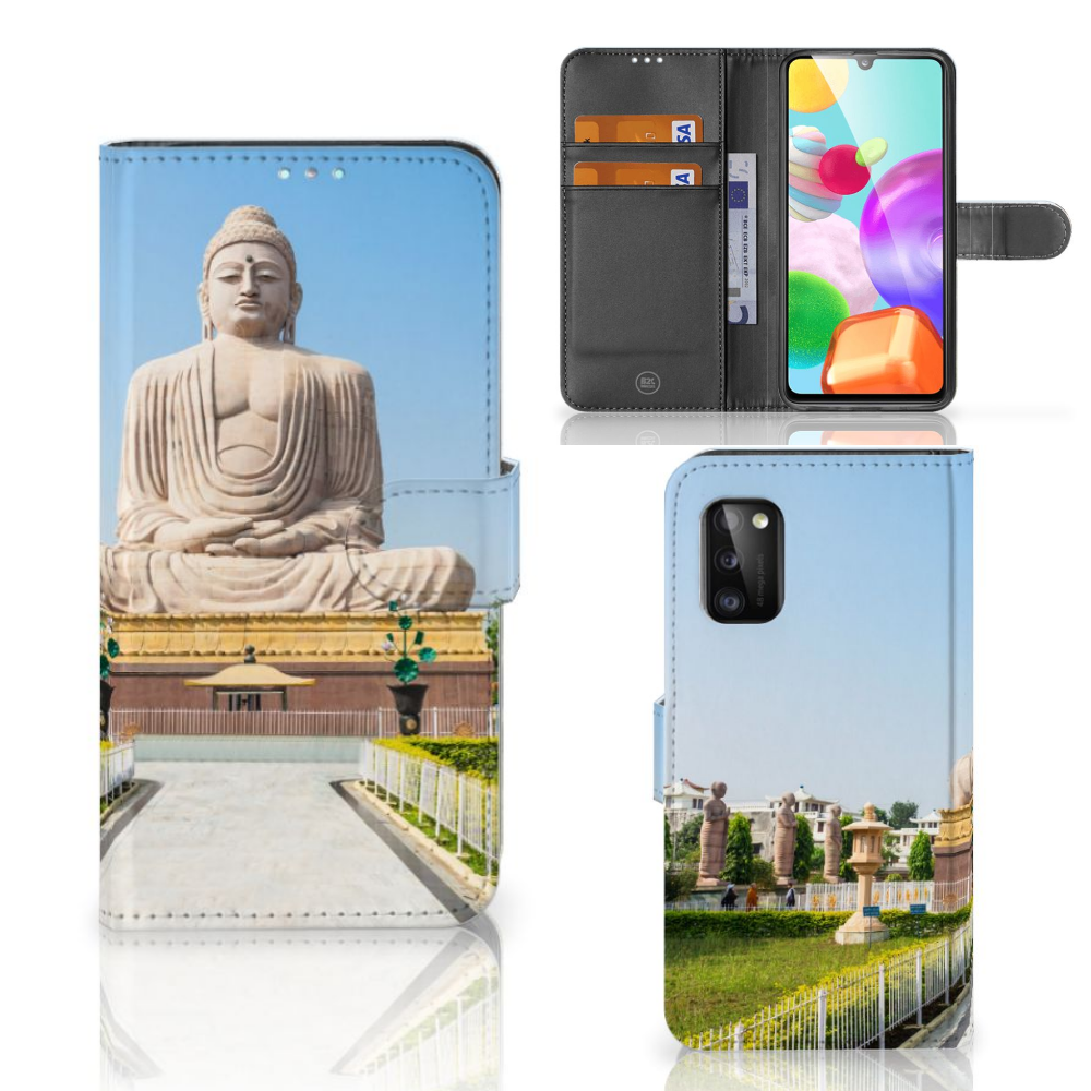 Samsung Galaxy A41 Flip Cover Boeddha
