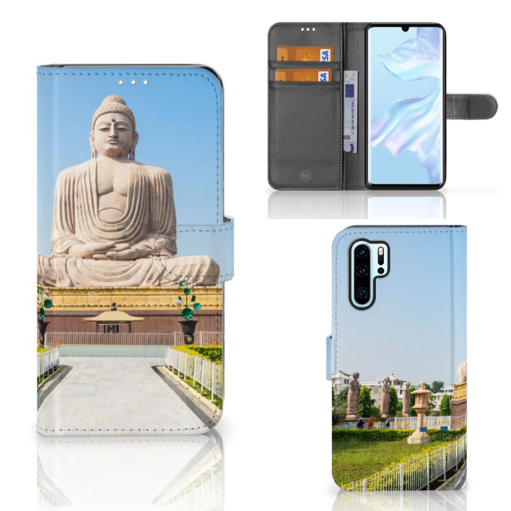 Huawei P30 Pro Flip Cover Boeddha
