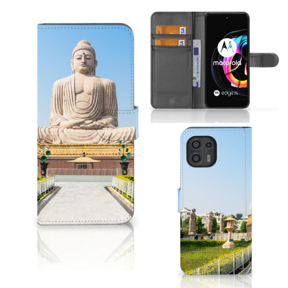Motorola Edge 20 Lite Flip Cover Boeddha