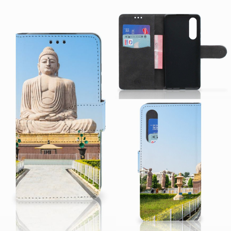 Huawei P30 Flip Cover Boeddha