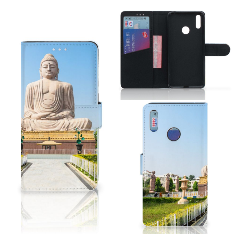 Huawei Y7 (2019) Flip Cover Boeddha