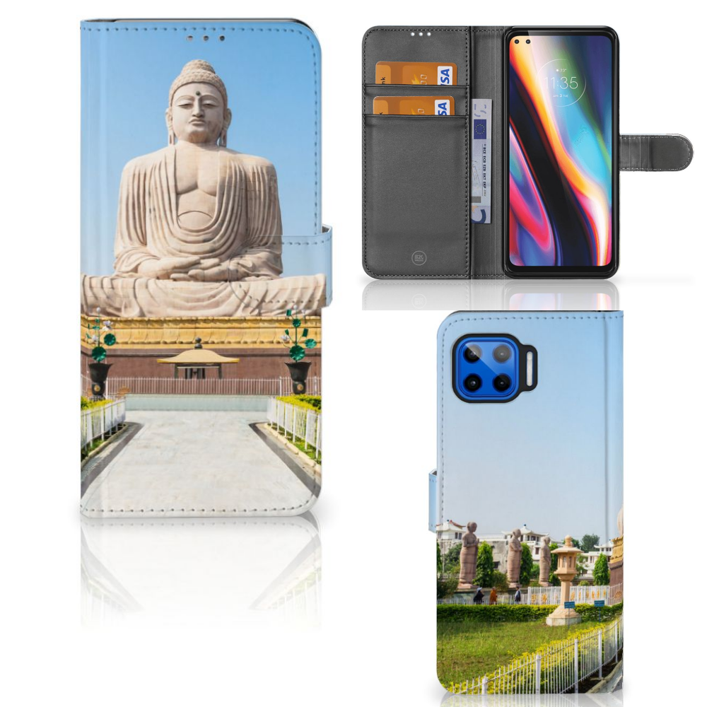 Motorola Moto G 5G Plus Flip Cover Boeddha