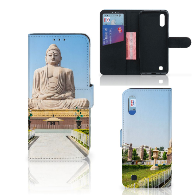 Samsung Galaxy M10 Flip Cover Boeddha