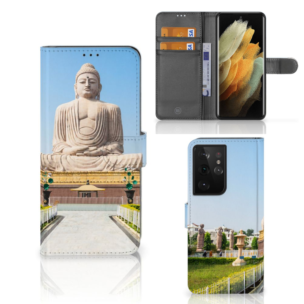 Samsung Galaxy S21 Ultra Flip Cover Boeddha