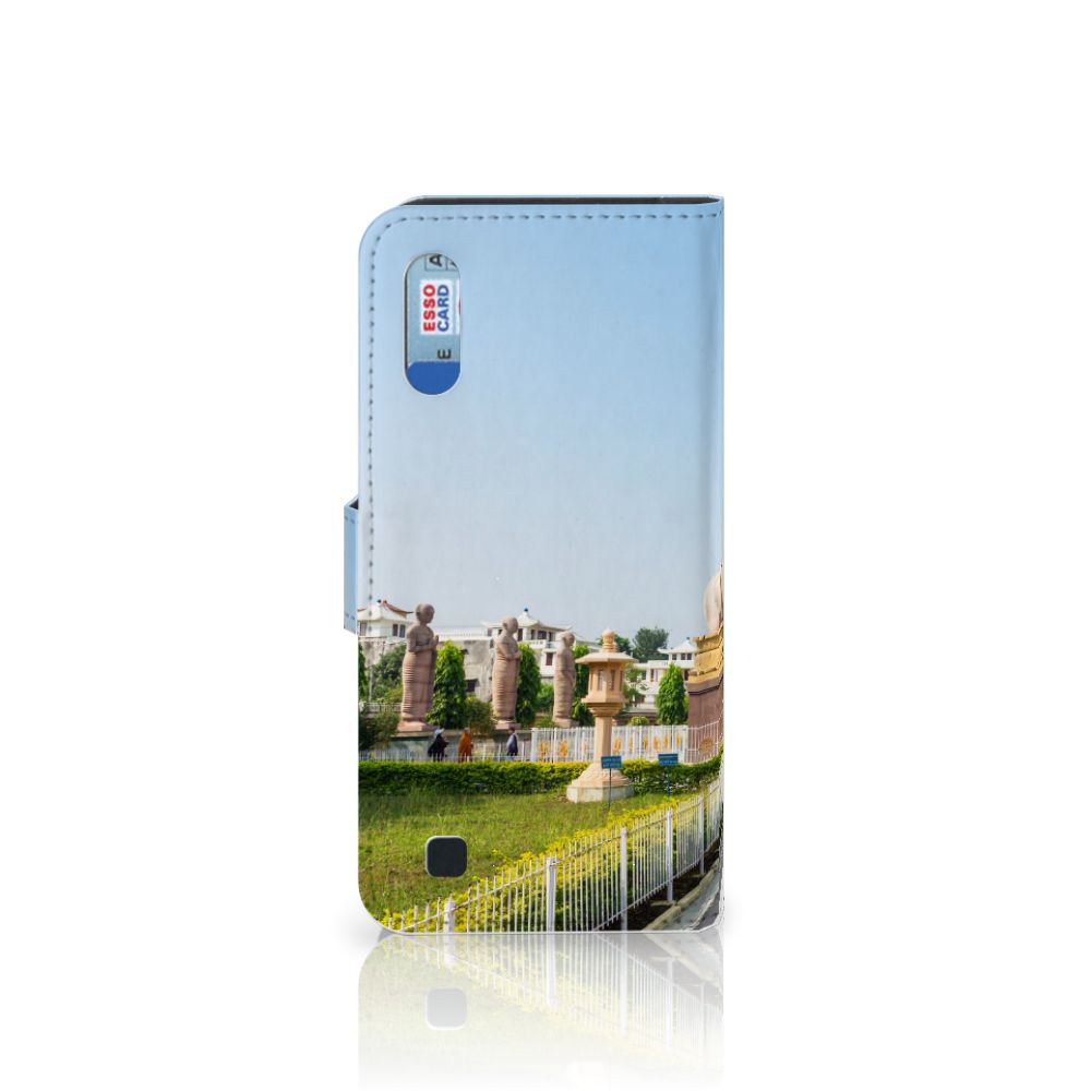 Samsung Galaxy M10 Flip Cover Boeddha