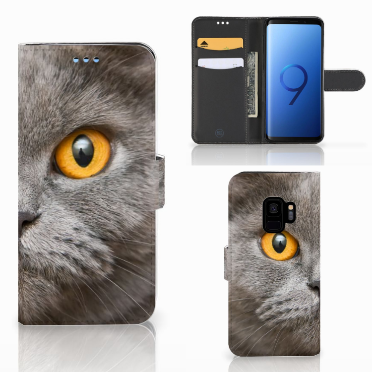 Samsung Galaxy S9 Uniek Design Hoesje Britse Kat