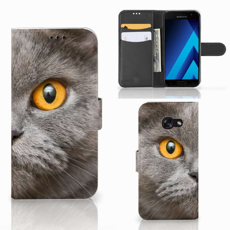 Samsung Galaxy A5 2017 Uniek Britse Kat Design