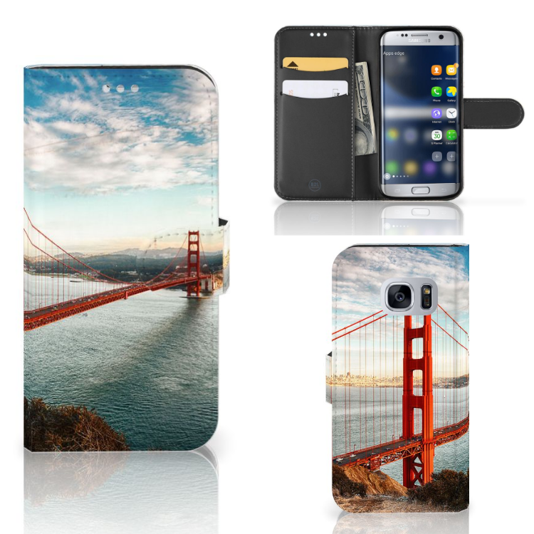 Samsung Galaxy S7 Flip Cover Golden Gate Bridge