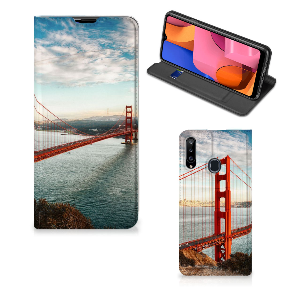 Samsung Galaxy A20s Book Cover Golden Gate Bridge