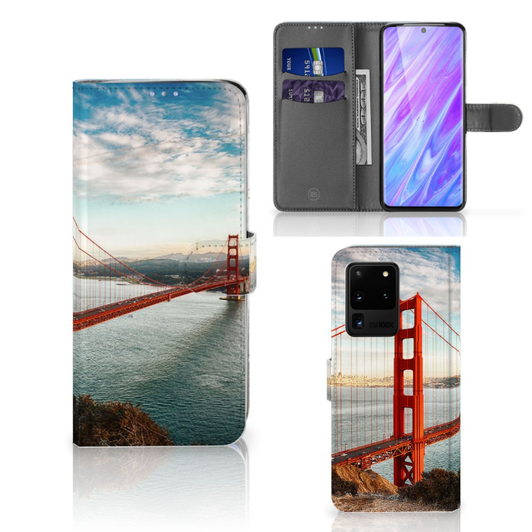Samsung Galaxy S20 Ultra Flip Cover Golden Gate Bridge