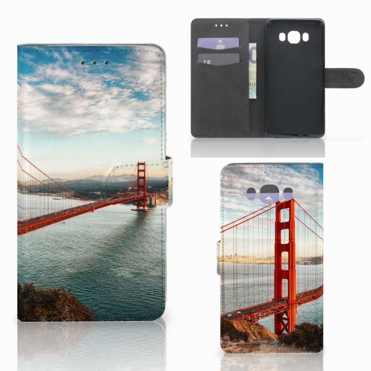 Samsung Galaxy J7 2016 Flip Cover Golden Gate Bridge