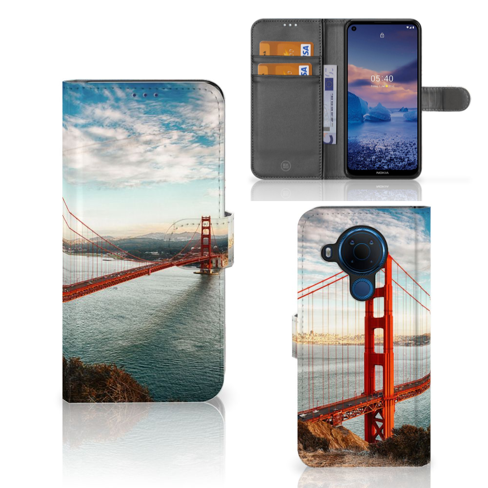 Nokia 5.4 Flip Cover Golden Gate Bridge