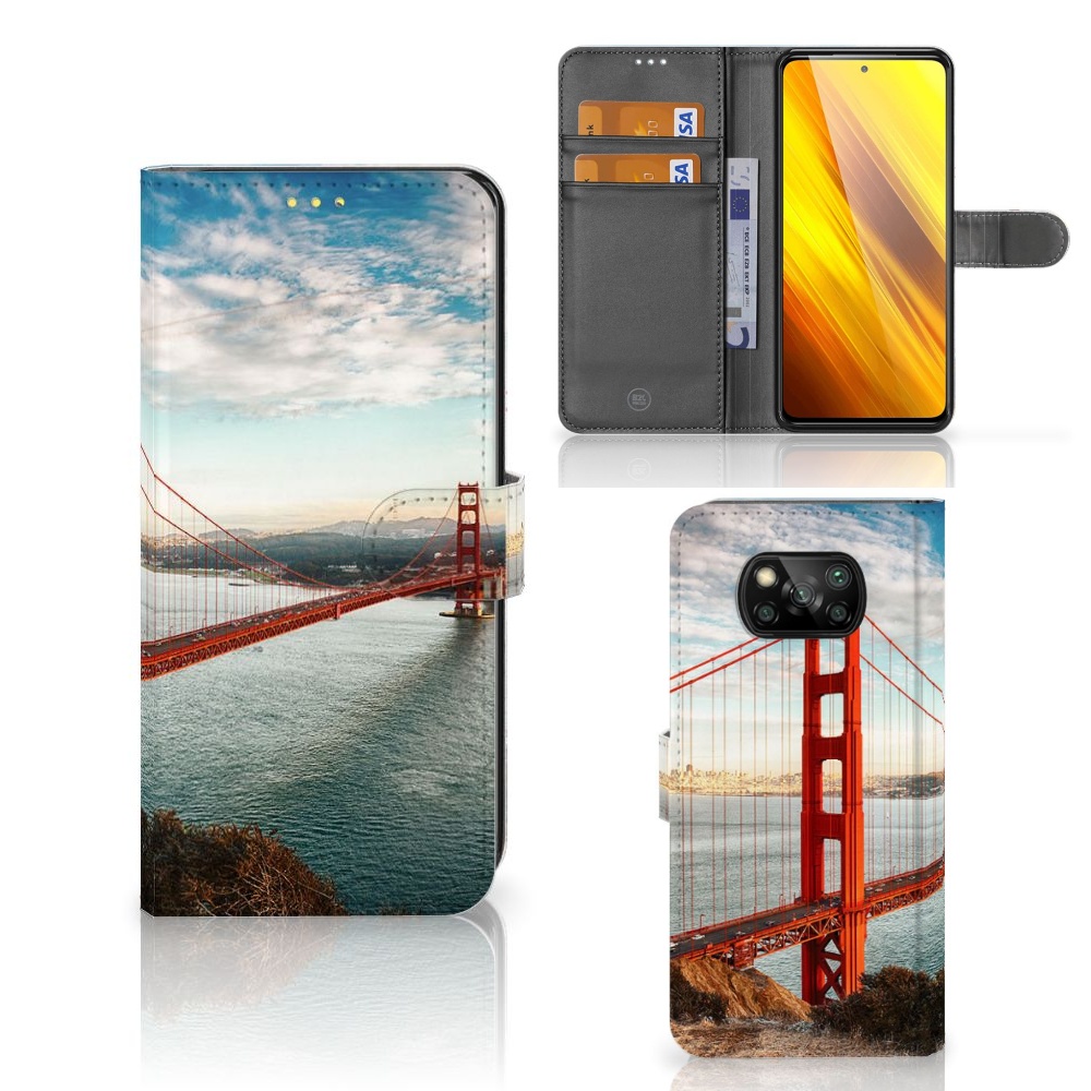 Xiaomi Poco X3 | Poco X3 Pro Flip Cover Golden Gate Bridge