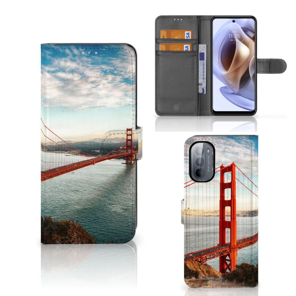 Motorola Moto G31 | G41 Flip Cover Golden Gate Bridge