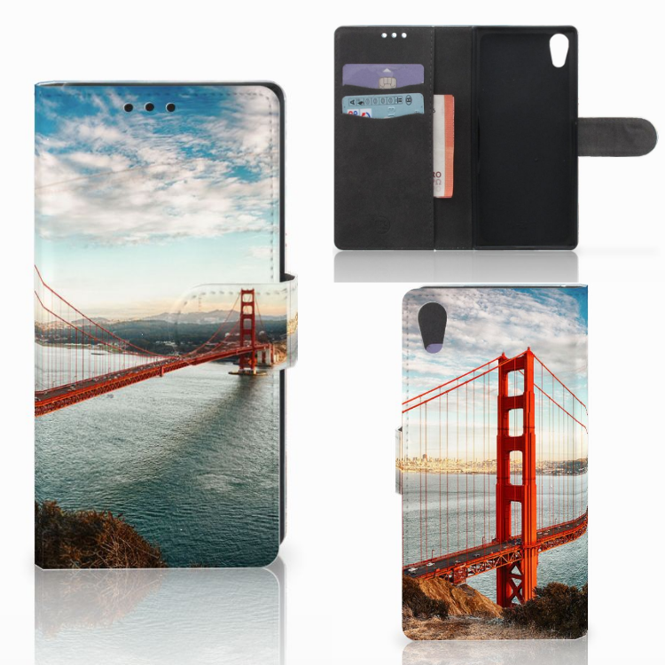 Sony Xperia XA1 Flip Cover Golden Gate Bridge
