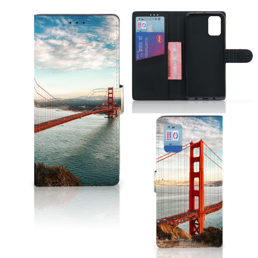 Samsung Galaxy A02s | M02s Flip Cover Golden Gate Bridge