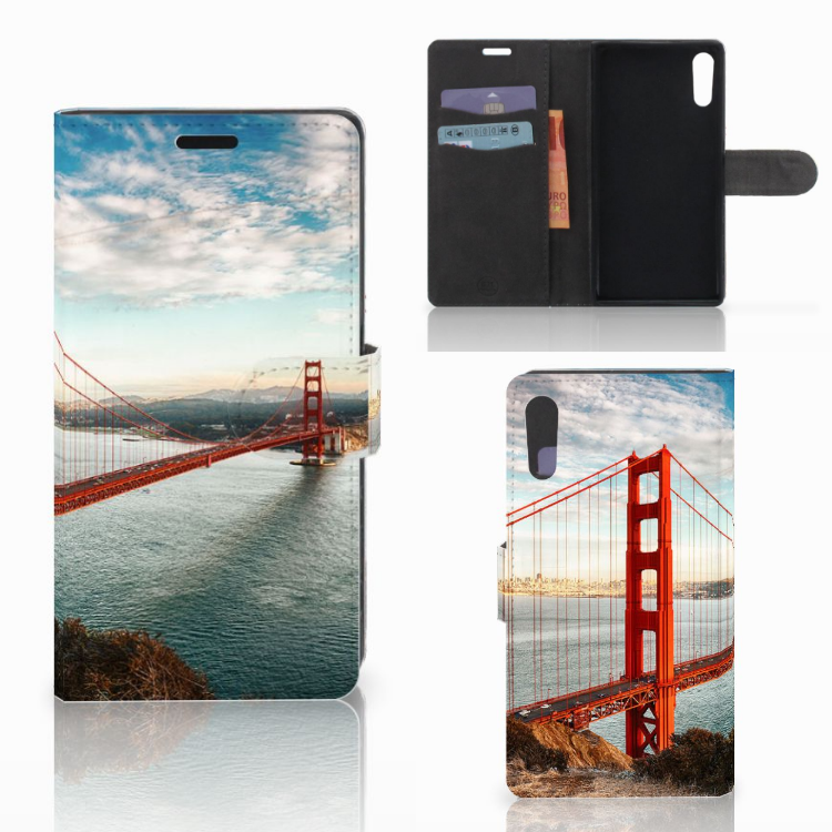Sony Xperia XZ | Sony Xperia XZs Flip Cover Golden Gate Bridge