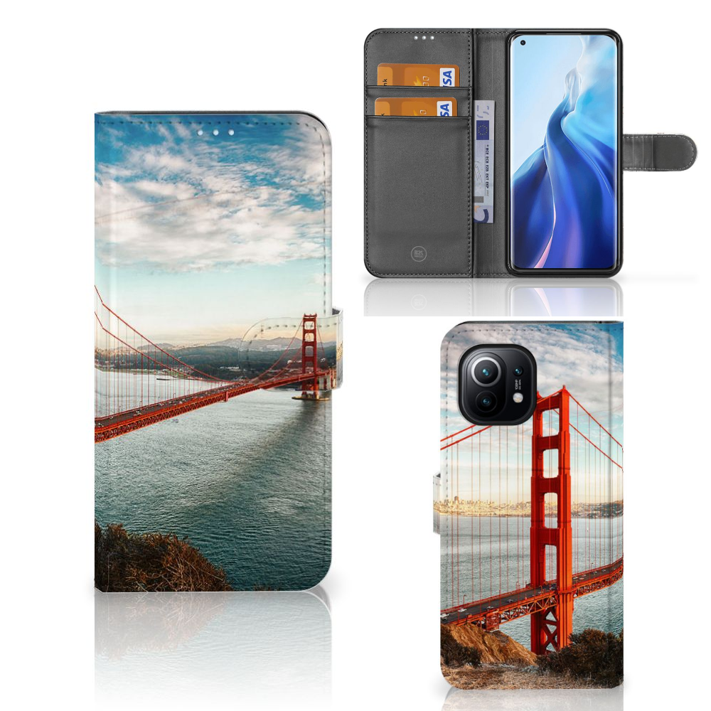 Xiaomi Mi 11 Flip Cover Golden Gate Bridge
