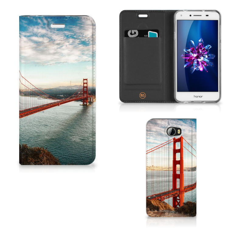 Huawei Y5 2 | Y6 Compact Book Cover Golden Gate Bridge