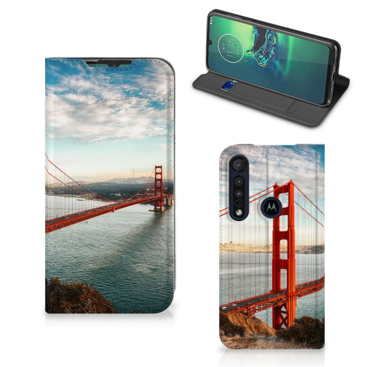 Motorola G8 Plus Book Cover Golden Gate Bridge
