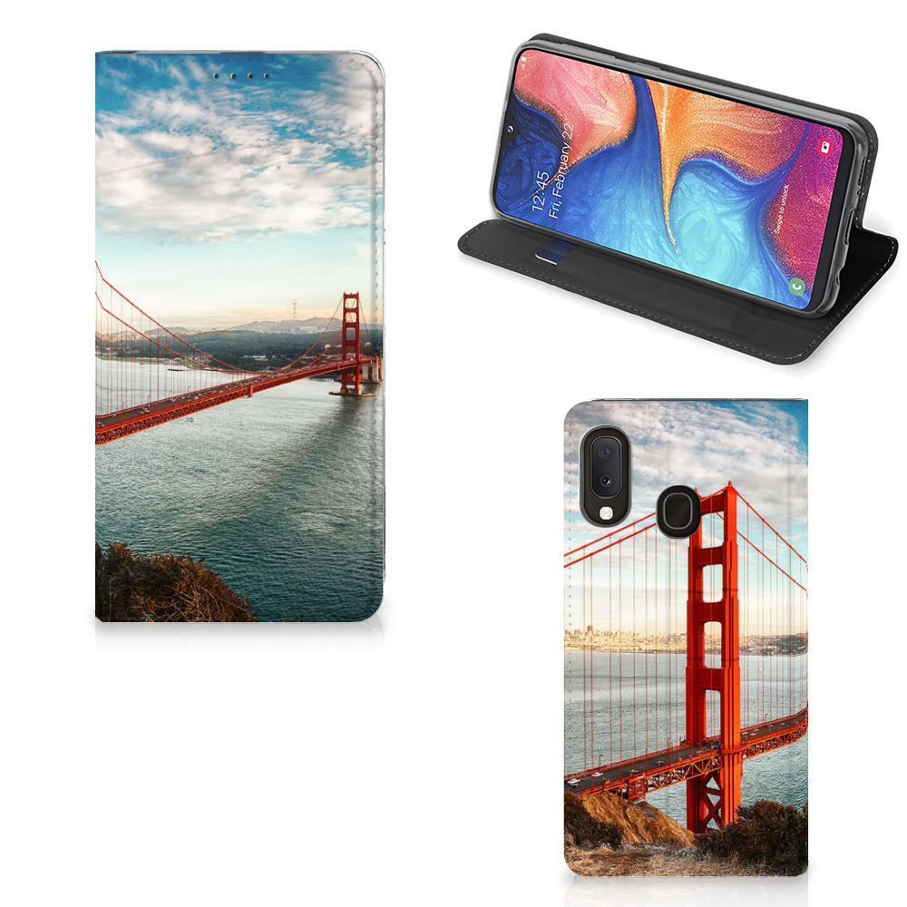 Samsung Galaxy A20e Book Cover Golden Gate Bridge