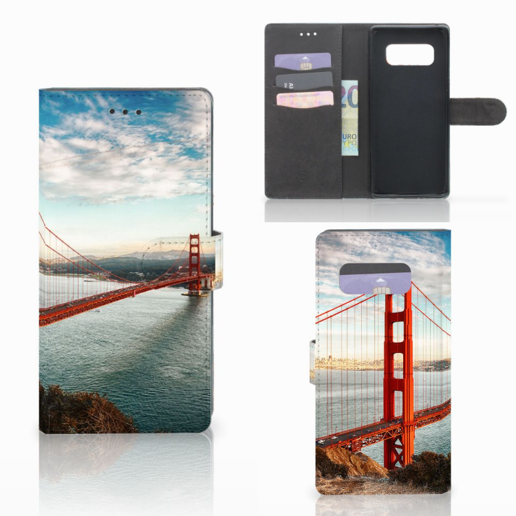 Samsung Galaxy Note 8 Flip Cover Golden Gate Bridge