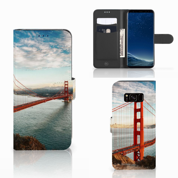 Samsung Galaxy S8 Flip Cover Golden Gate Bridge
