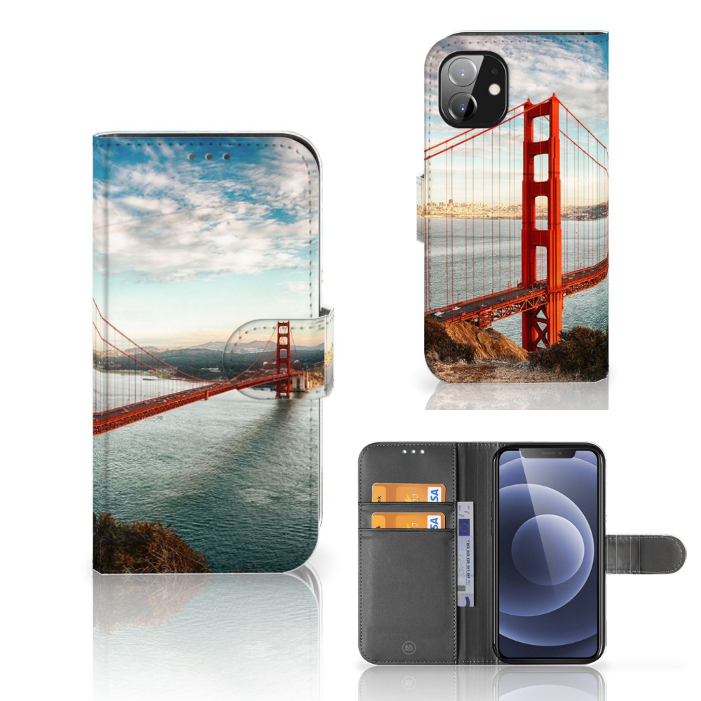 Apple iPhone 12 Mini Flip Cover Golden Gate Bridge