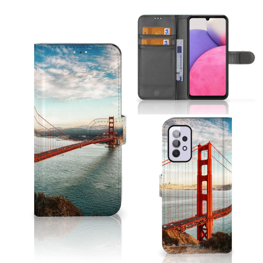 Samsung Galaxy A33 5G Flip Cover Golden Gate Bridge