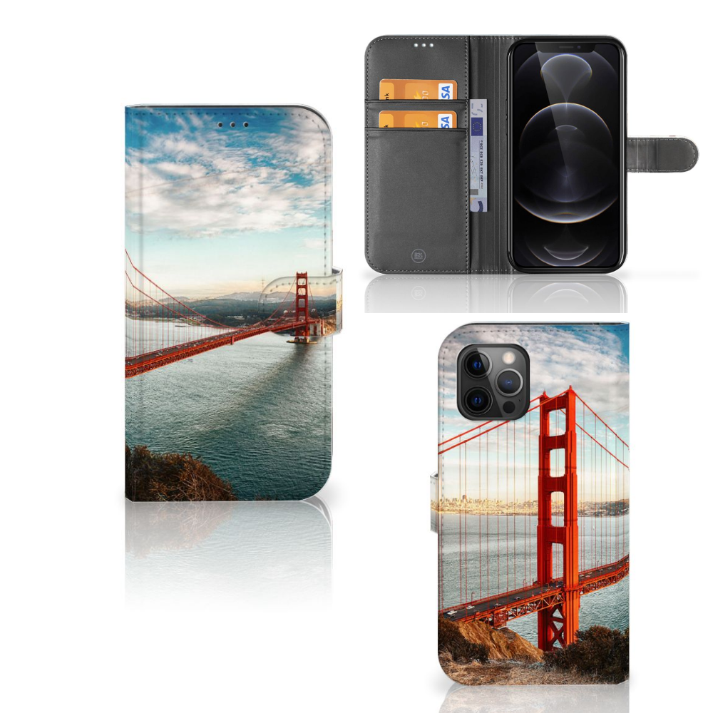 Apple iPhone 12 Pro Max Flip Cover Golden Gate Bridge