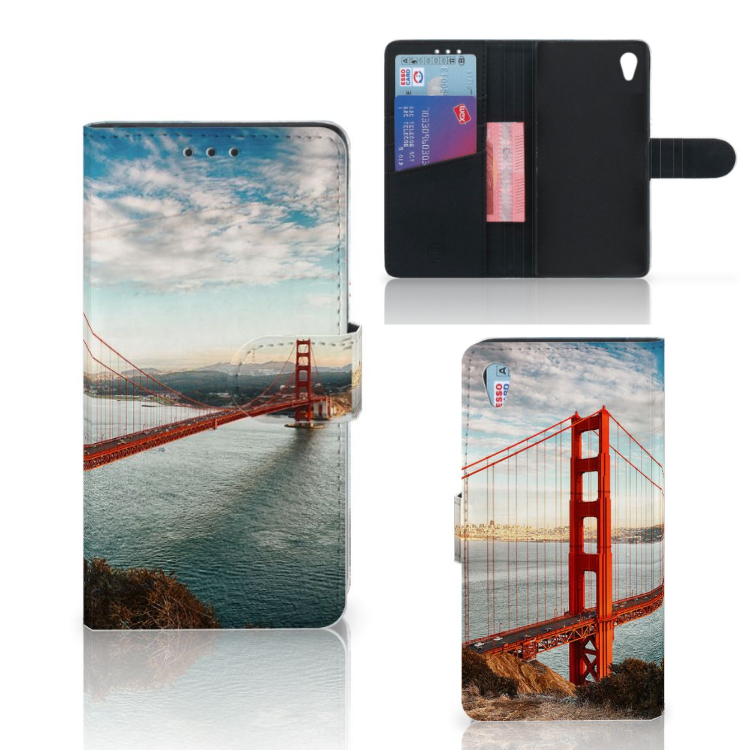Sony Xperia Z3 Flip Cover Golden Gate Bridge