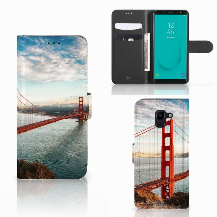 Samsung Galaxy J6 2018 Flip Cover Golden Gate Bridge