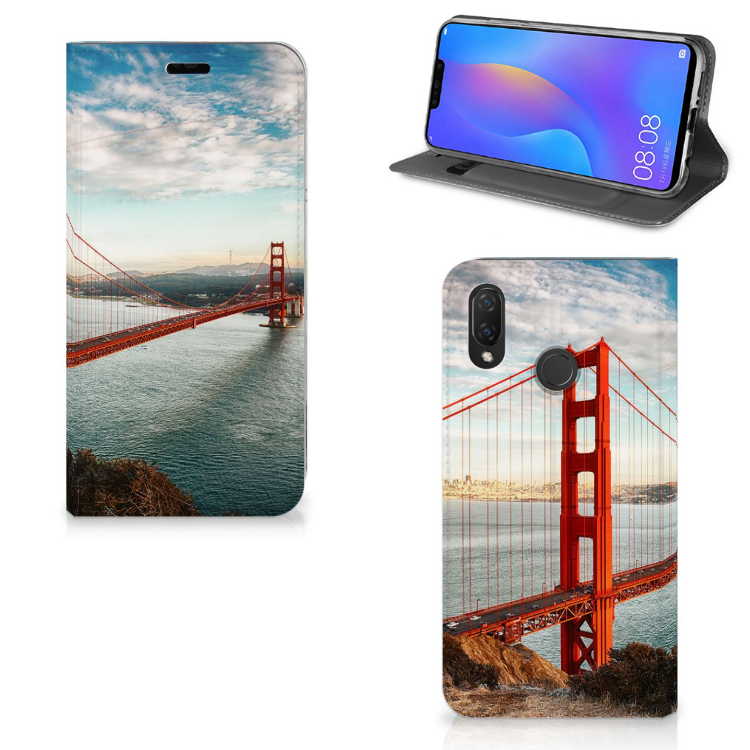 Huawei P Smart Plus Book Cover Golden Gate Bridge