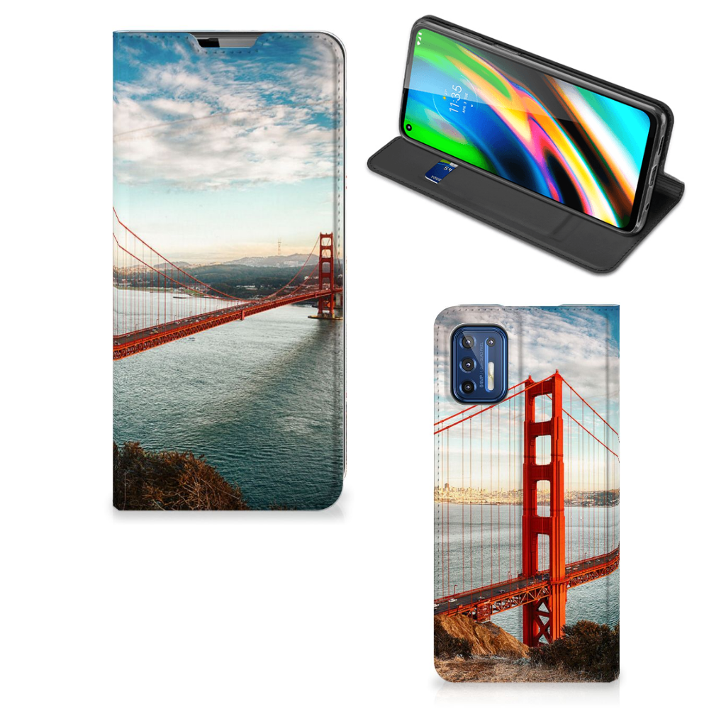 Motorola Moto G9 Plus Book Cover Golden Gate Bridge