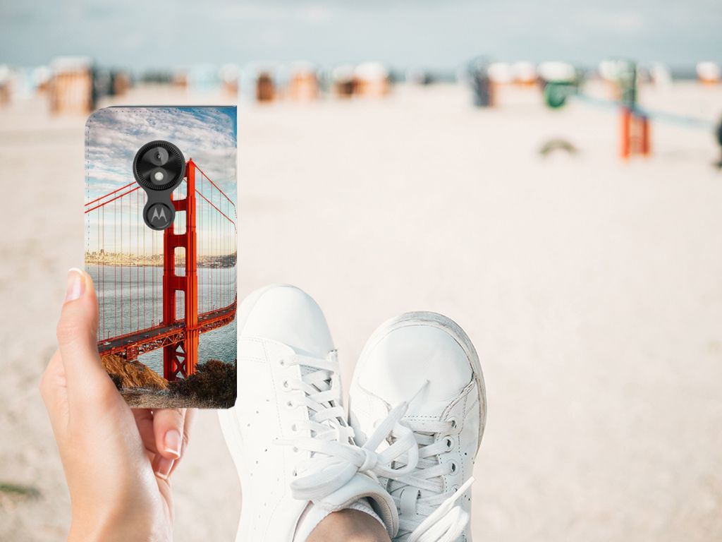 Motorola Moto E5 Play Book Cover Golden Gate Bridge