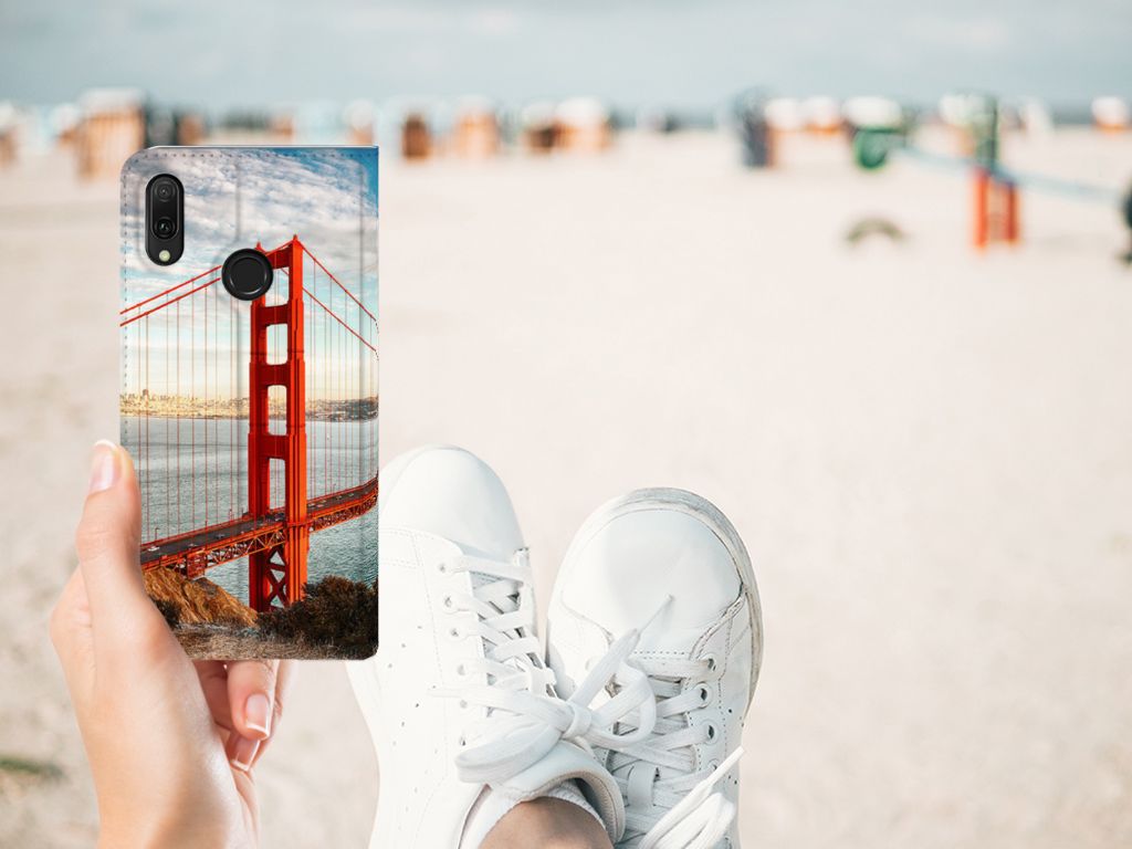Huawei Y7 hoesje Y7 Pro (2019) Book Cover Golden Gate Bridge