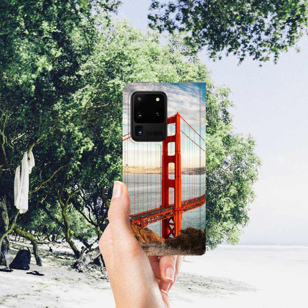 Samsung Galaxy S20 Ultra Book Cover Golden Gate Bridge