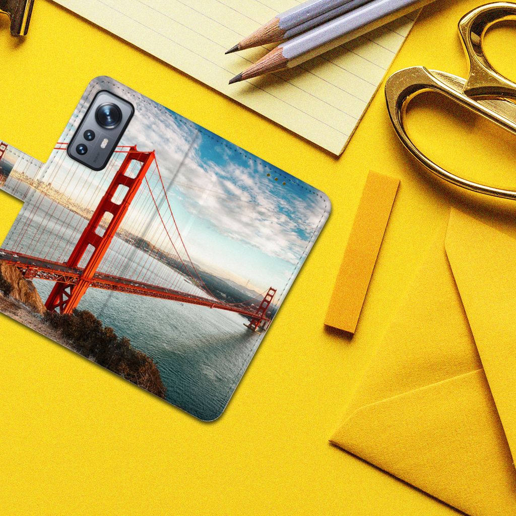 Xiaomi 12 | 12X Flip Cover Golden Gate Bridge