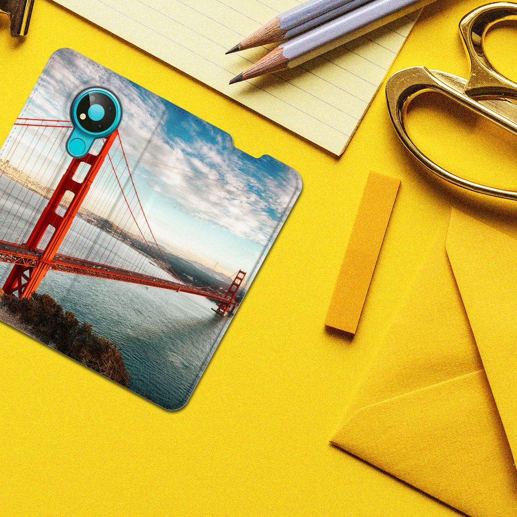 Nokia 3.4 Book Cover Golden Gate Bridge