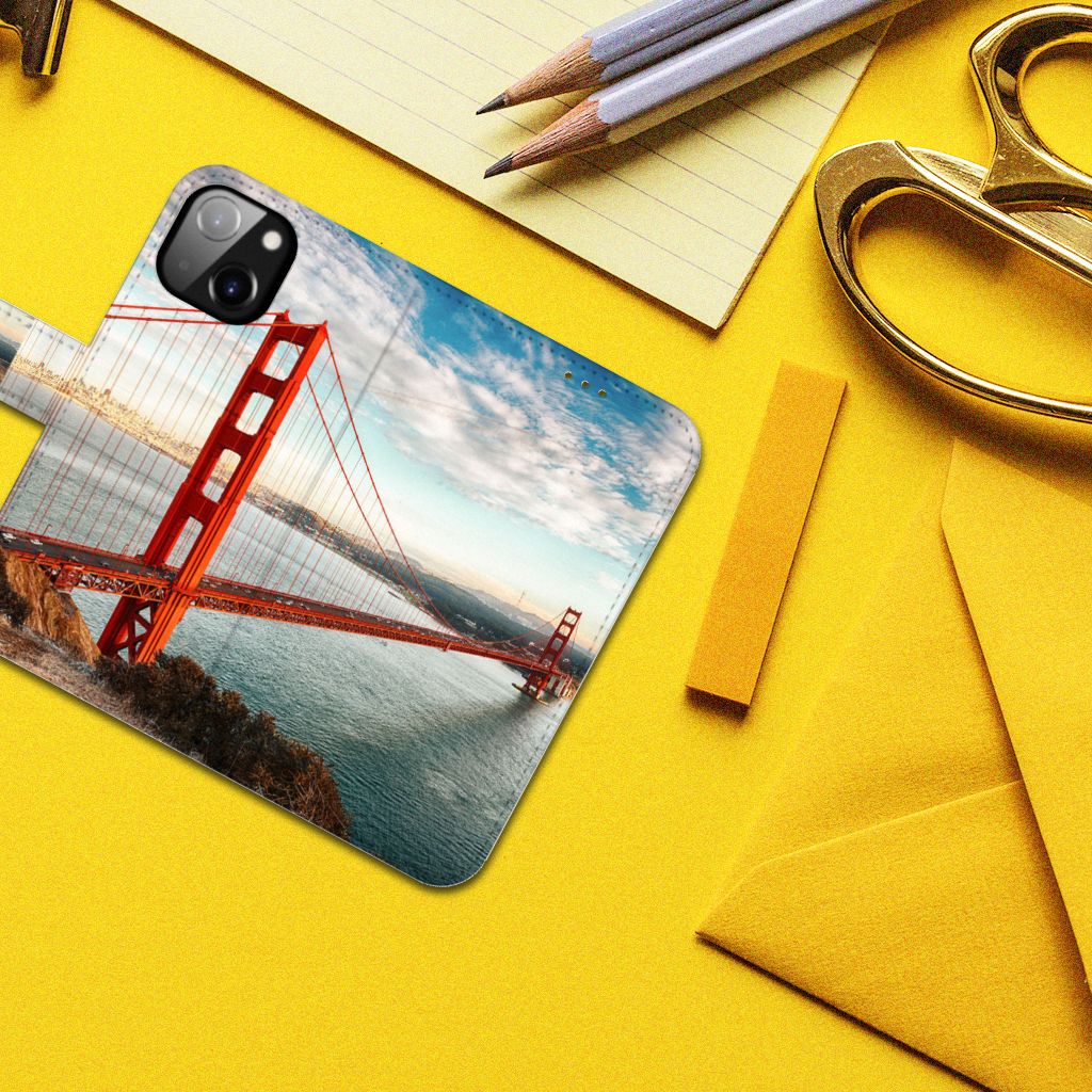 Apple iPhone 14 Flip Cover Golden Gate Bridge