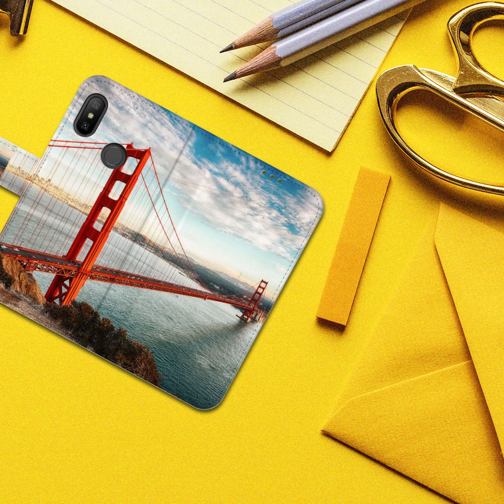 Xiaomi Mi A2 Lite Flip Cover Golden Gate Bridge