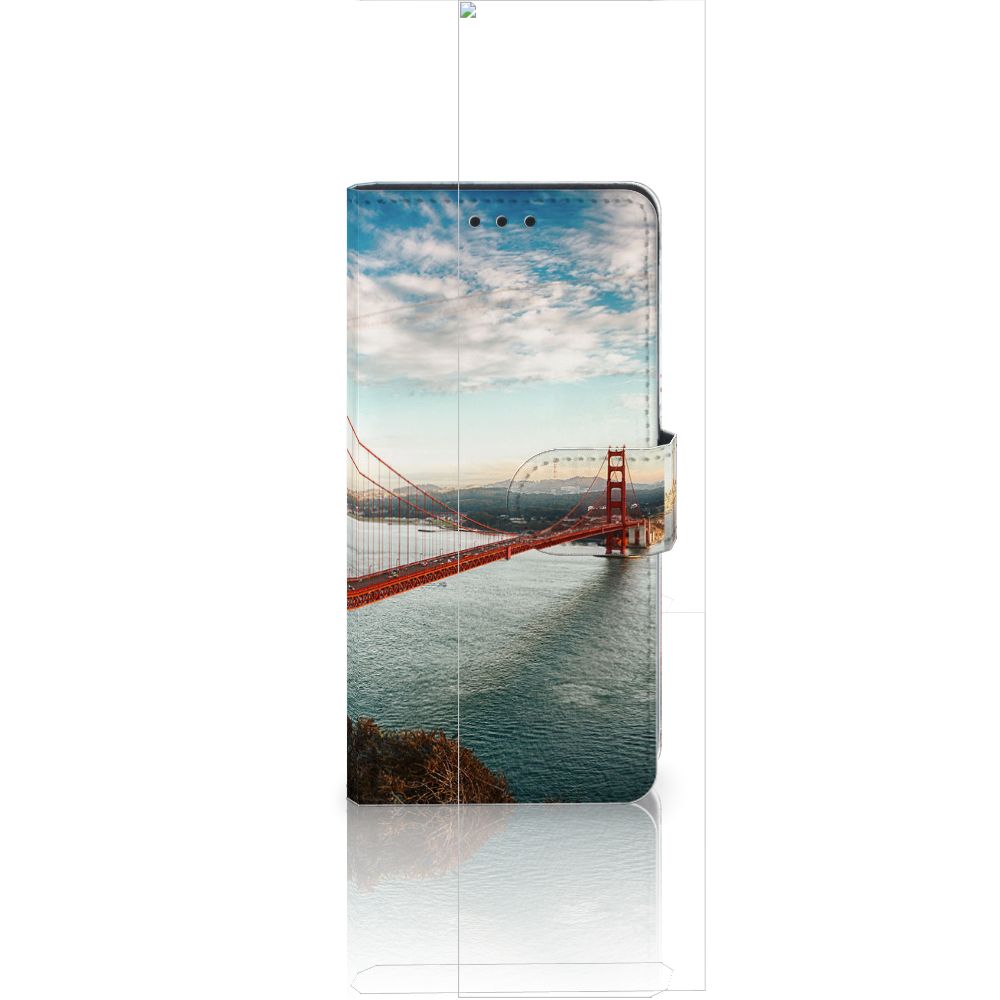 Huawei Ascend P8 Lite Flip Cover Golden Gate Bridge