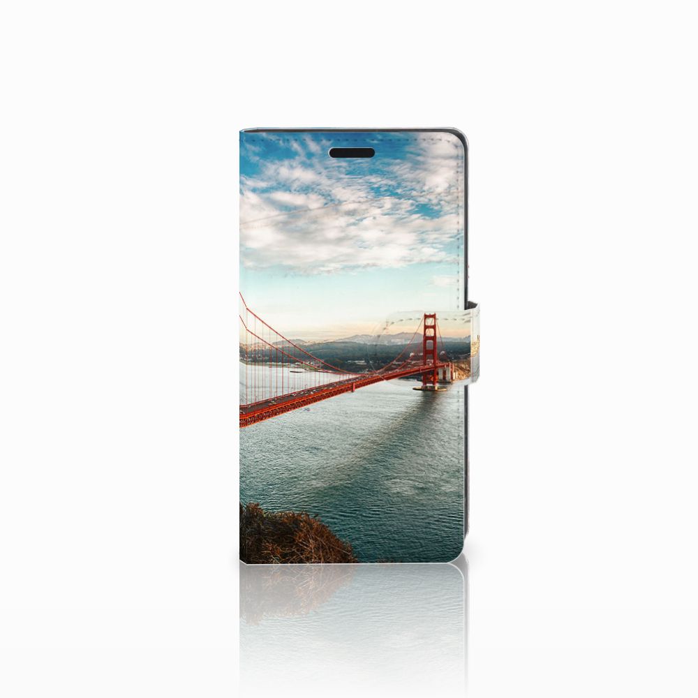 Sony Xperia XZ | Sony Xperia XZs Flip Cover Golden Gate Bridge