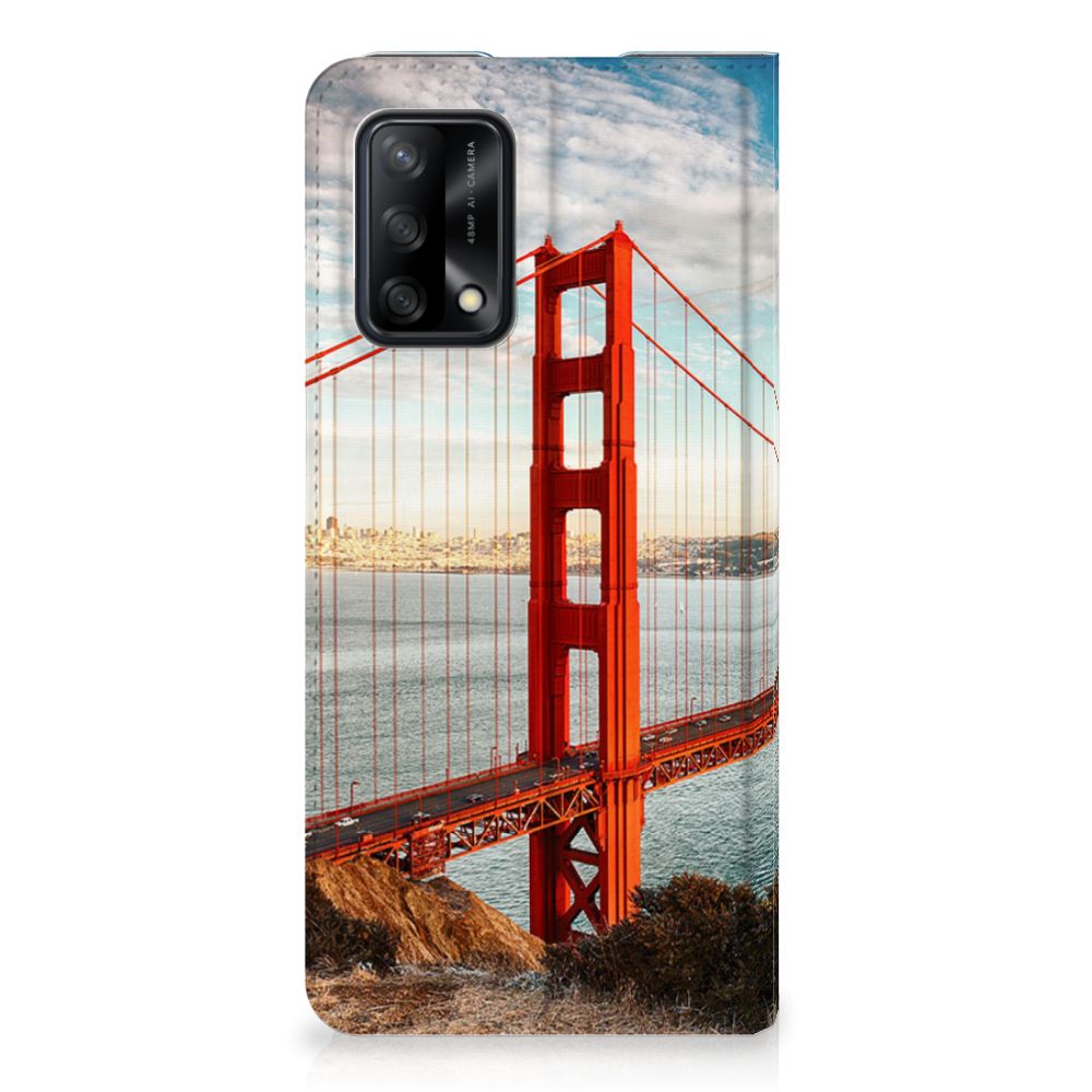 OPPO A74 4G Book Cover Golden Gate Bridge