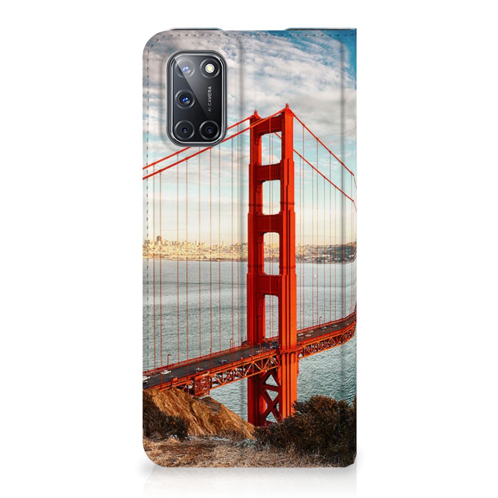 OPPO A52 | A72 Book Cover Golden Gate Bridge