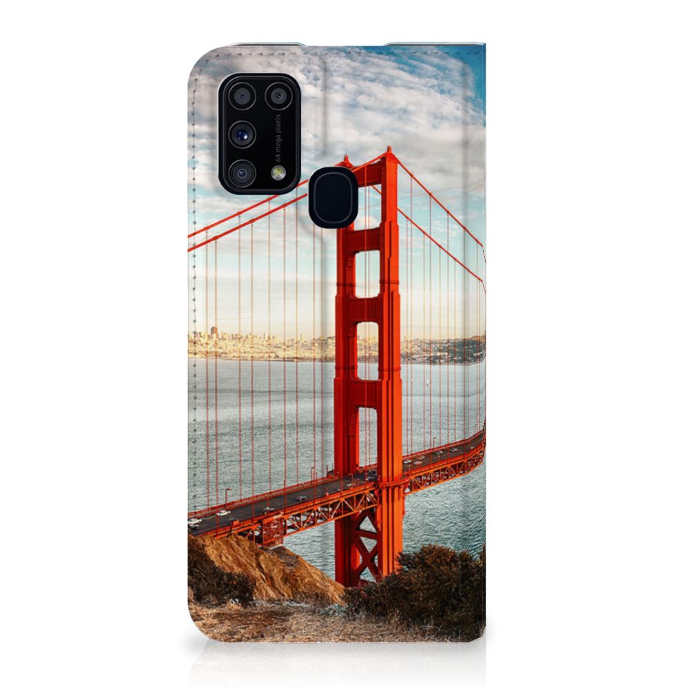 Samsung Galaxy M31 Book Cover Golden Gate Bridge